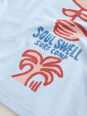 Blue Stamp Regular Fit Graphic Print Slub T-Shirt - Image 9 of 11