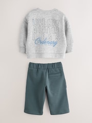 Baker by Ted Baker Graphic Sweatshirt and Wide Leg Jogger Set - Image 2 of 5