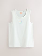Blue/White/Black Stamp Graphic Vests 3 Pack - Image 2 of 9
