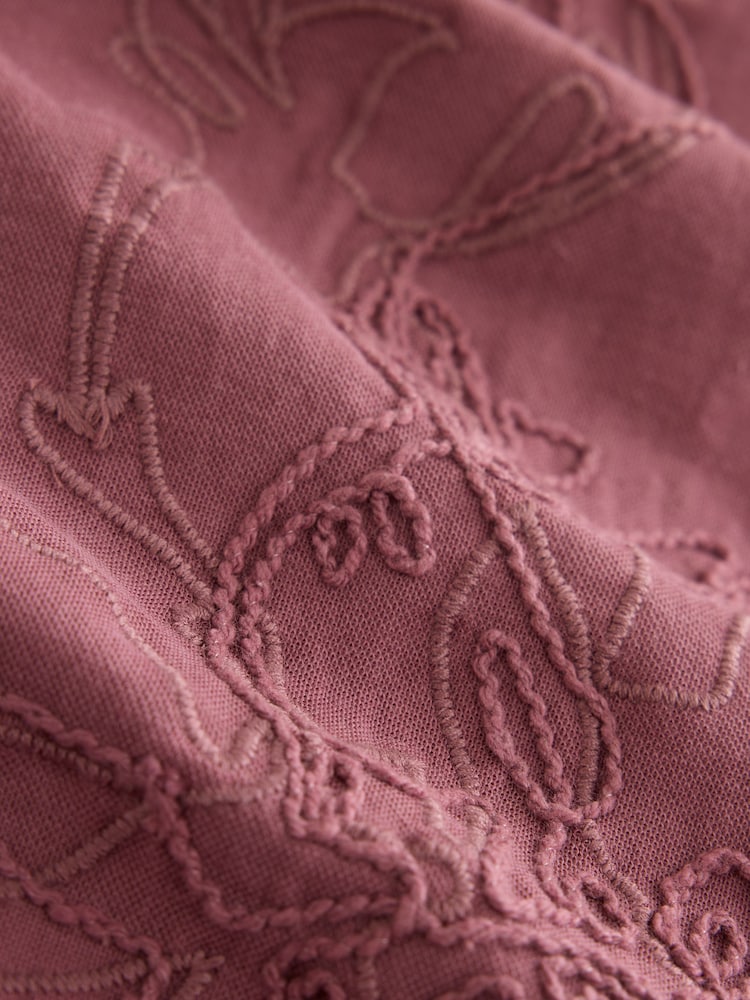 Pink Sleeveless Crew Neck Cornelli Top - Image 3 of 3 Pink Sleeveless Crew Neck Cornelli Top - Image 3 of 3