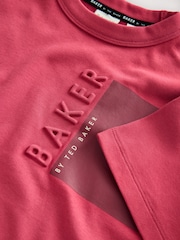 Baker by Ted Baker Oversized Embossed T-Shirt - Image 6 of 9