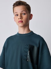 Baker by Ted Baker Oversized Embossed T-Shirt - Image 1 of 12