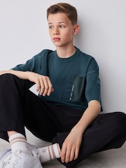 Baker by Ted Baker Oversized Embossed T-Shirt - Image 3 of 12