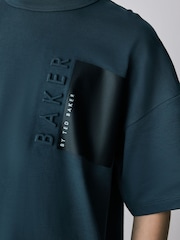 Baker by Ted Baker Oversized Embossed T-Shirt - Image 6 of 12