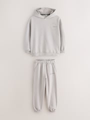 Baker by Ted Baker Stone Oversized Washed Hoodie and Joggers Set - Image 8 of 14