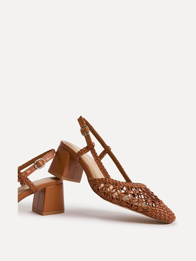 Linzi Brown Spring Handwoven Court Heels - Image 5 of 5 Linzi Brown Spring Handwoven Court Heels - Image 5 of 5