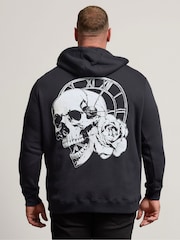 BadRhino Big & Tall Skull Clock Zip Through Jacket - Imagen 2 de 2