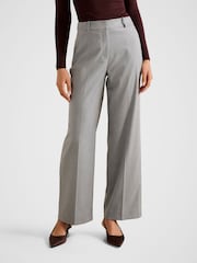 Forever New Grey Raine Straight Leg Pants - Image 1 of 5