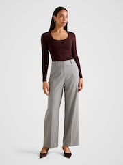 Forever New Grey Raine Straight Leg Pants - Image 5 of 5