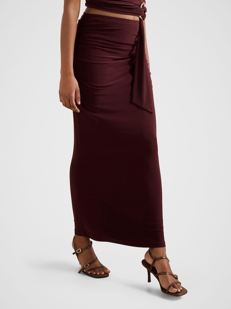 Forever New Purple Jazelle Petite Jersey Maxi Skirt - Image 2 of 5 Forever New Purple Jazelle Petite Jersey Maxi Skirt - Image 2 of 5