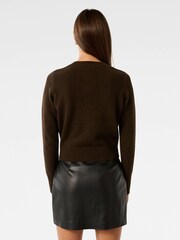 Forever New Brown May Crew Neck Cardigan - Image 2 of 5