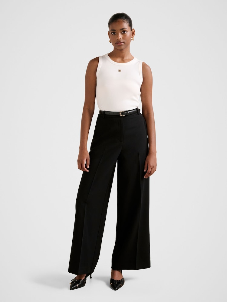 Forever New Black Alexandra Petite Belted Wide Leg Pants - Image 5 of 5 Forever New Black Alexandra Petite Belted Wide Leg Pants - Image 5 of 5