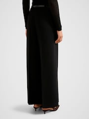 Forever New Black Alexandra Belted Wide Leg Pants - Image 2 of 5