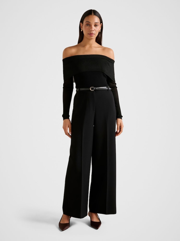 Forever New Black Alexandra Belted Wide Leg Pants - Image 5 of 5 Forever New Black Alexandra Belted Wide Leg Pants - Image 5 of 5