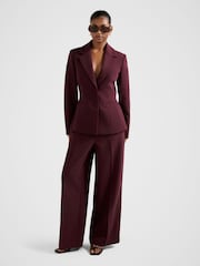 Forever New Red Lee Petite Nipped Waist Blazer - Image 4 of 5