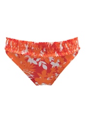 Pour Moi Orange Tropical Brief Free Spirit Bikini Bottoms - Image 3 of 4