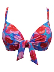 Pour Moi Blue Marrakesh Padded Underwired Bikini Top - Image 3 of 4
