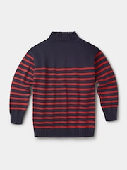 Aubin Blue Wishaw Breton Crew Jumper - Image 5 of 5