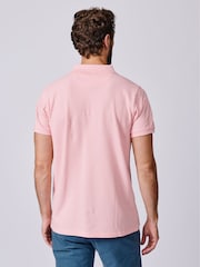 Aubin Pink Oliver Pique Polo Shirt - Image 2 of 3