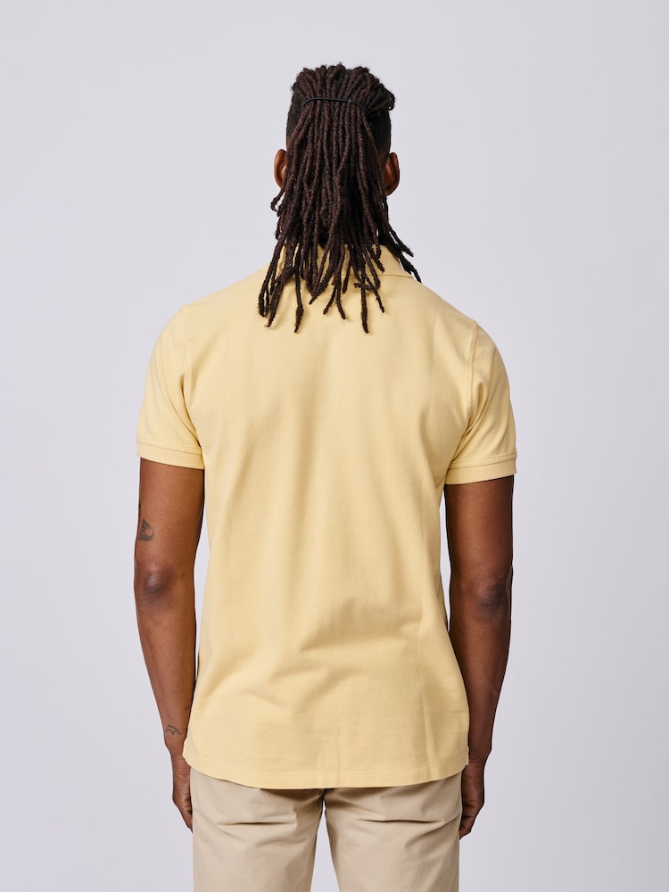Aubin Yellow Oliver Pique Polo Shirt - Image 2 of 3