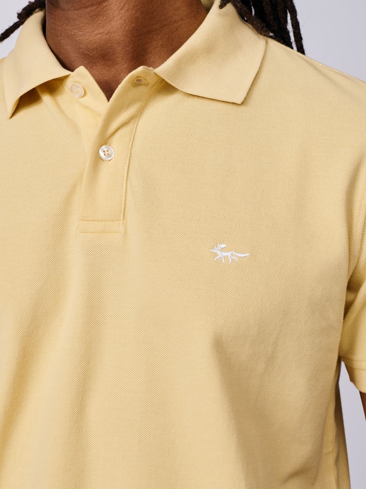 Aubin Yellow Oliver Pique Polo Shirt - Image 3 of 3