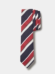 Aubin Blue Silk Slub Tie - Image 1 of 2