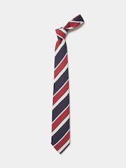 Aubin Blue Silk Slub Tie - Image 2 of 2