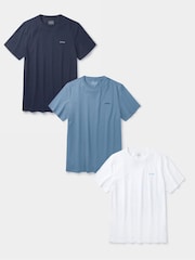 Aubin Blue Venn  T-Shirt 3 Pack - Image 1 of 1