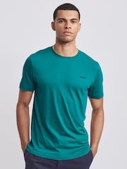 Aubin Green Appledore Crew Neck Polo T-Shirt - Image 1 of 1