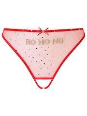 Ann Summers Ho Ho Ho Mesh Knickers - Imaginea 5 din 5