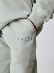 Baker by Ted Baker Green Oversized Washed Sweatshirt and Joggers Set - Image 6 of 6