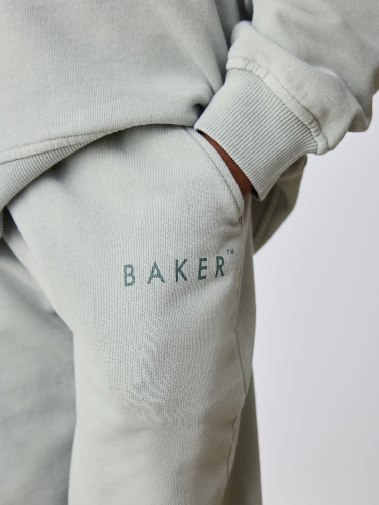 Baker by Ted Baker Green Oversized Washed Sweatshirt and Joggers Set - Image 6 of 6 Baker by Ted Baker Green Oversized Washed Sweatshirt and Joggers Set - Image 6 of 6