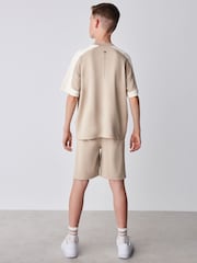 Baker by Ted Baker Oversized Stone Panel T-Shirt and Shorts Set - Image 3 of 9