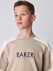 Baker by Ted Baker Oversized Stone Panel T-Shirt and Shorts Set - Image 4 of 9
