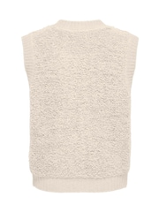JDY Grey Fluffy Knitted Vest - Image 7 of 7