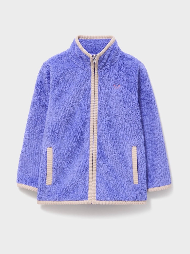 Crew Clothing Blue Zip-Through Fleece - Image 1 of 3