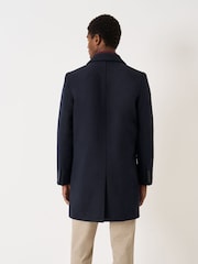 Crew Clothing Blue Petersfield Wool-Blend Crombie - Image 2 of 5