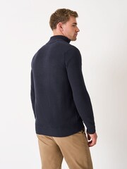 Crew Clothing Company Fisherman Rib Quarter Zip Jumper - Imagem 2 de 5