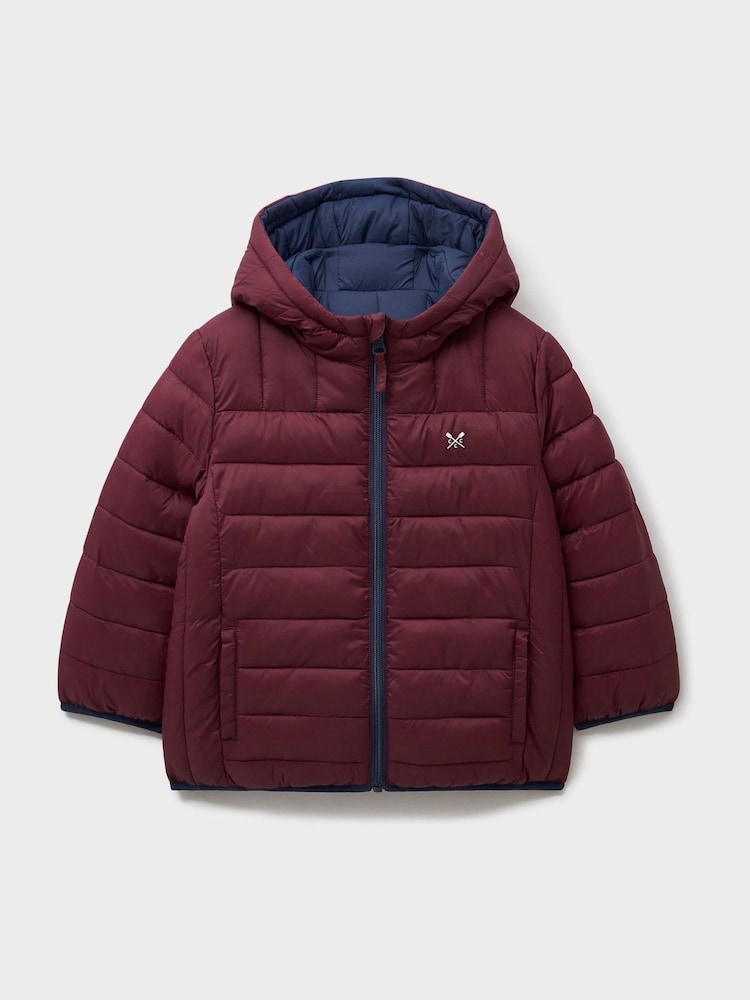 Crew Clothing Blue Reversible Lightweight Lowther Jacket - Image 2 of 3 Crew Clothing Blue Reversible Lightweight Lowther Jacket - Image 2 of 3
