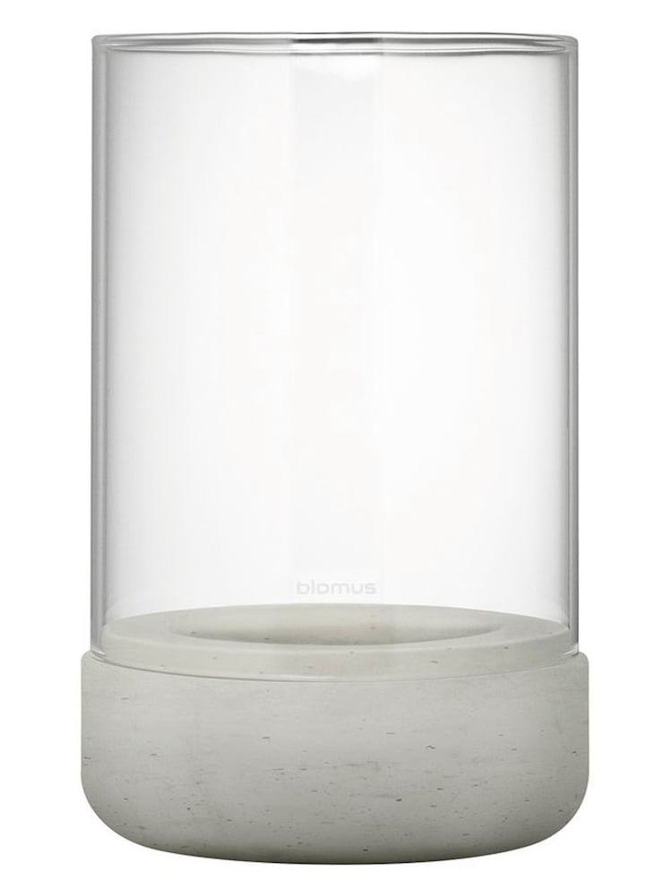 blomus Grey Medium CALMA Hurricane Lamp - Image 2 of 3 blomus Grey Medium CALMA Hurricane Lamp - Image 2 of 3