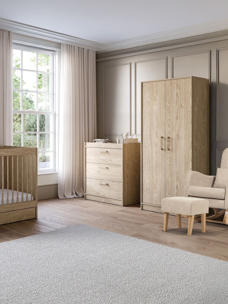 Silver Cross 5 Piece Brown Geneva with Mattress and Carmel Chair Set - Image 2 of 6