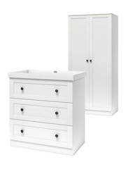 Silver Cross White Bromley Dresser and Wardrobe - Image 1 of 3