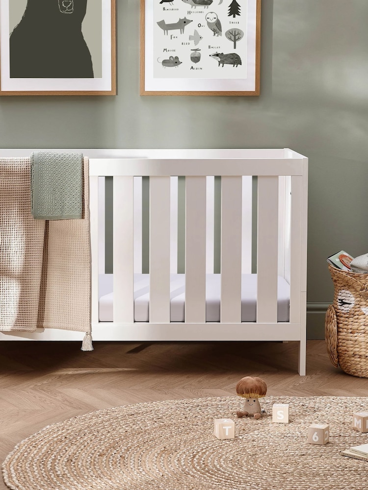 Silver Cross White Bromley Cot Bed with TrueFit Mattress - Image 2 of 5