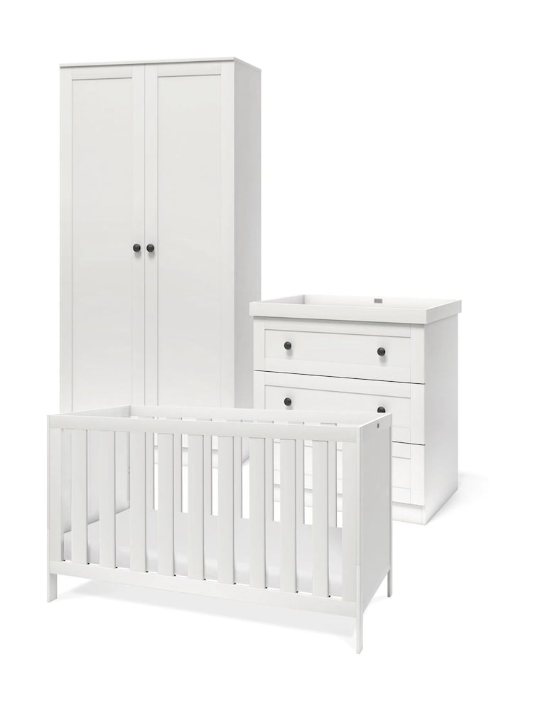 Silver Cross 3 Piece White Bromley Furniture Set - Image 1 of 5