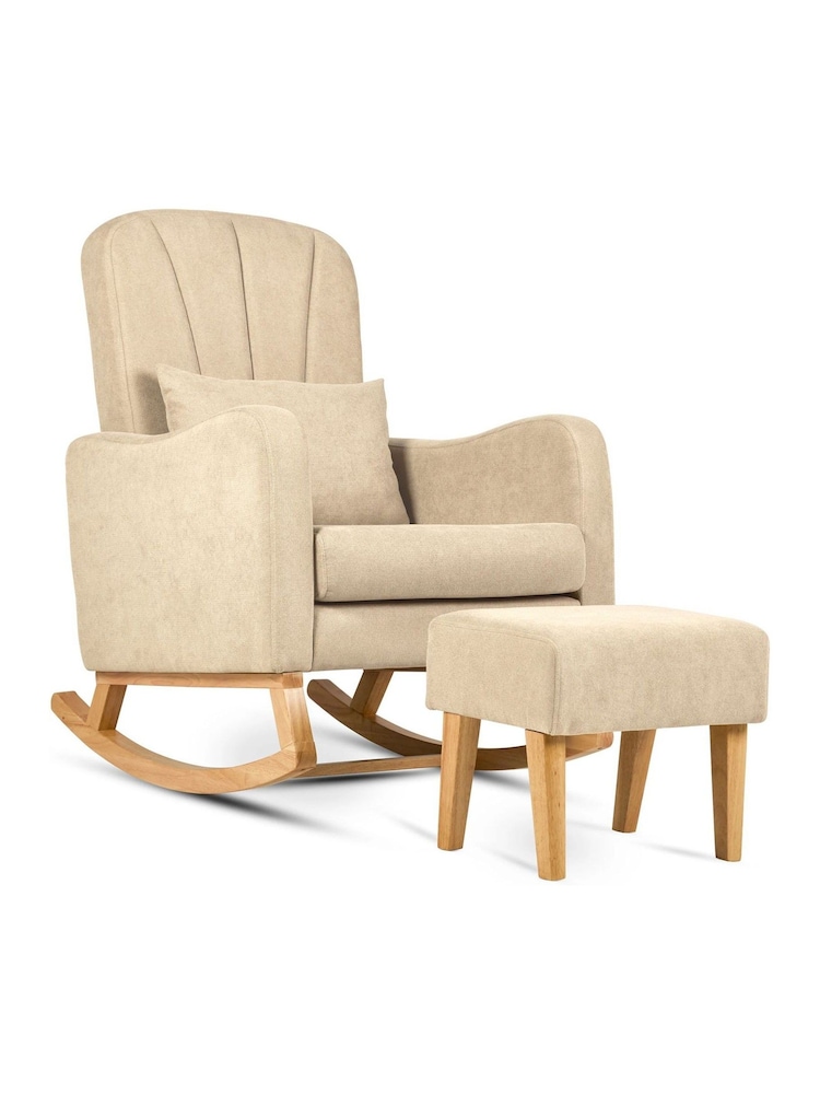 Silver Cross 5 Piece Natural Seville with Mattress and Carmel Chair Set - Image 2 of 6 Silver Cross 5 Piece Natural Seville with Mattress and Carmel Chair Set - Image 2 of 6