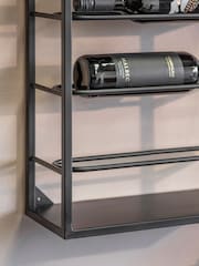 One.World Black Hexham Wine and Glass Rack - Image 2 of 2