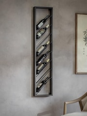 One.World Black Portland 8 Bottle Wine Wall - Image 1 of 2