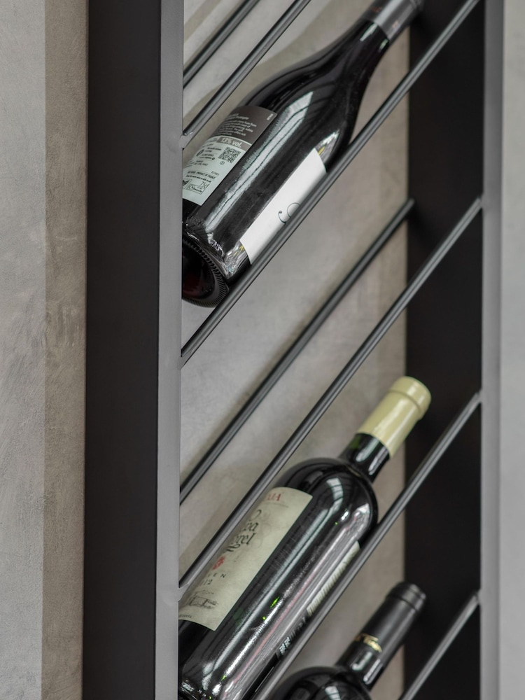 One.World Black Portland 8 Bottle Wine Wall - Image 2 of 2