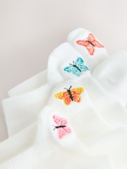 فراشة - حزمة من 4 جوارب رياضية مُزيّنة بتطريز - صورة 6 من 7