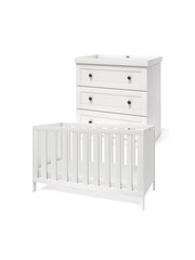 Silver Cross White Bromley Cot Bed and Dresser - Image 1 of 5